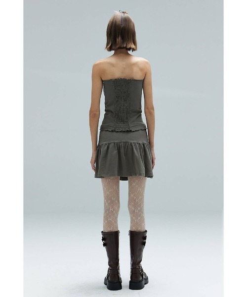 DEARSTALKER（ディアストーカー）の「DEARSTALKER／レースリボンミニスカート（スカート・レディース・カーキ/グレー・FREE）」の20枚目の写真