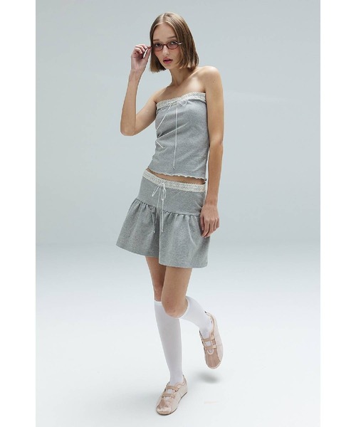 DEARSTALKER（ディアストーカー）の「DEARSTALKER／レースリボンミニスカート（スカート・レディース・カーキ/グレー・FREE）」の16枚目の写真