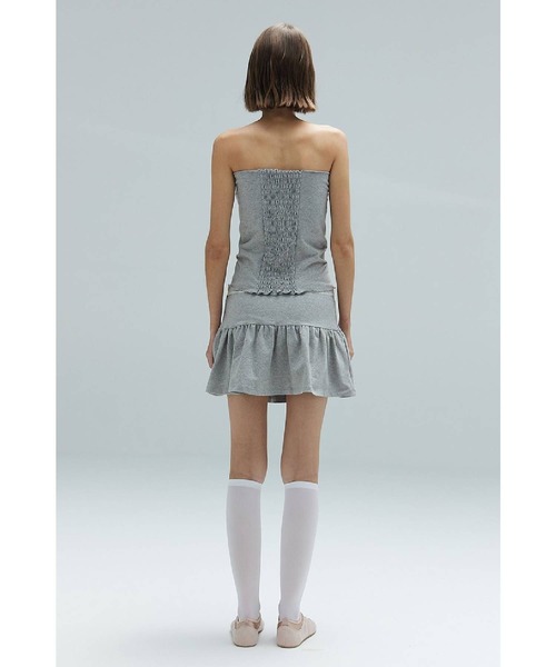 DEARSTALKER（ディアストーカー）の「DEARSTALKER／レースリボンミニスカート（スカート・レディース・カーキ/グレー・FREE）」の13枚目の写真