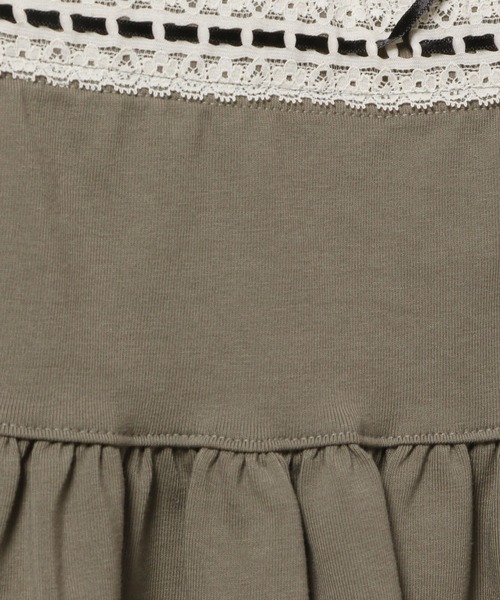 DEARSTALKER（ディアストーカー）の「DEARSTALKER／レースリボンミニスカート（スカート・レディース・カーキ/グレー・FREE）」の3枚目の写真