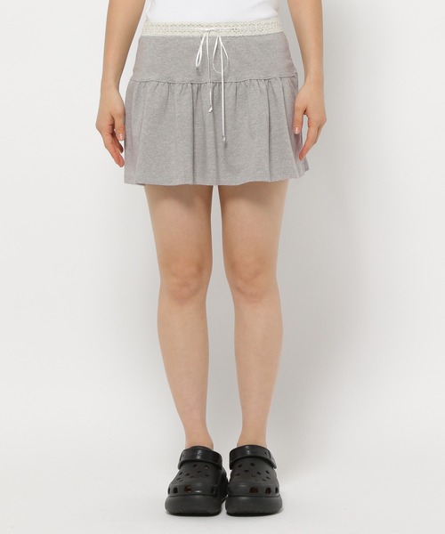 DEARSTALKER（ディアストーカー）の「DEARSTALKER／レースリボンミニスカート（スカート・レディース・カーキ/グレー・FREE）」の10枚目の写真