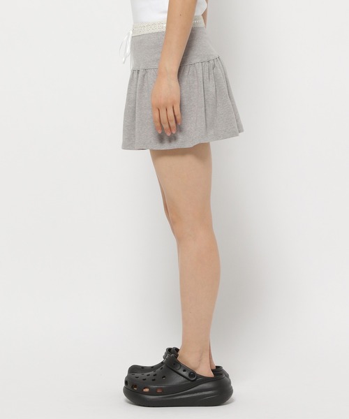 DEARSTALKER（ディアストーカー）の「DEARSTALKER／レースリボンミニスカート（スカート・レディース・カーキ/グレー・FREE）」の9枚目の写真