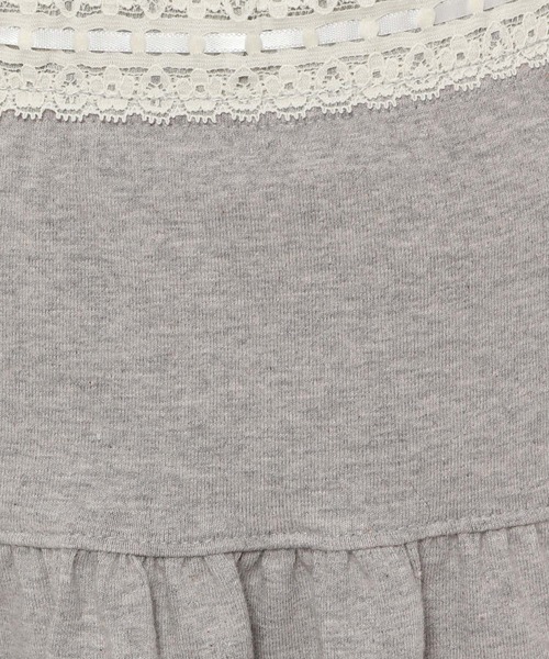 DEARSTALKER（ディアストーカー）の「DEARSTALKER／レースリボンミニスカート（スカート・レディース・カーキ/グレー・FREE）」の4枚目の写真
