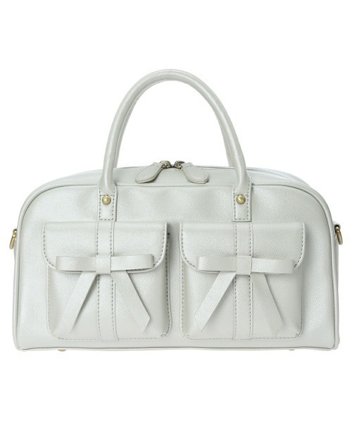 F i.n.t（フィント）の「ダブルリボンハンドバッグ/fint（ハンドバッグ・レディース・シルバー/ライトピンク/ブラック・FREE）」の18枚目の写真