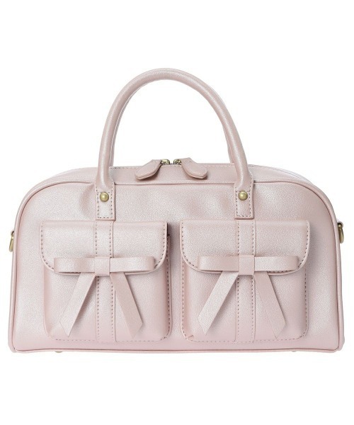 F i.n.t（フィント）の「ダブルリボンハンドバッグ/fint（ハンドバッグ・レディース・シルバー/ライトピンク/ブラック・FREE）」の17枚目の写真