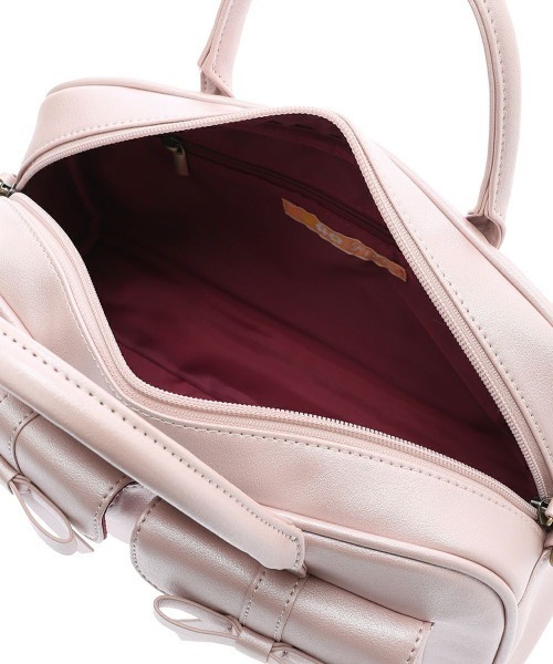 F i.n.t（フィント）の「ダブルリボンハンドバッグ/fint（ハンドバッグ・レディース・シルバー/ライトピンク/ブラック・FREE）」の21枚目の写真