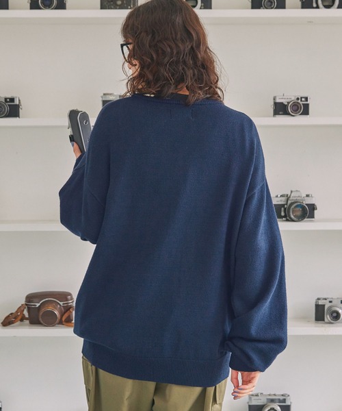 セール】PENNEYS/ペニーズ 別注 THE FOX ロゴワッペン刺繍 Vネック