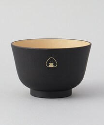 212 KITCHEN STORE（トゥワントゥキッチンストア）の「ぎゅっとおにぎりさん 抗菌汁椀 のり 黒（食器）」