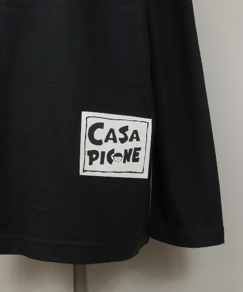 CASA PICONE(カーサピッコーネ)の「ロングスリーブTシャツ(2ピコ吹き出し)(Tシャツ/カットソー・レディース・ブラック/カーキ/ホワイト・S/M/L)」の11枚目の写真