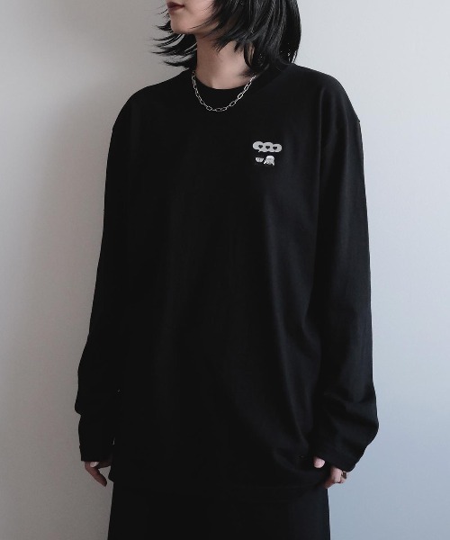 CASA PICONE(カーサピッコーネ)の「ロングスリーブTシャツ(2ピコ吹き出し)(Tシャツ/カットソー・レディース・ブラック/カーキ/ホワイト・S/M/L)」の18枚目の写真