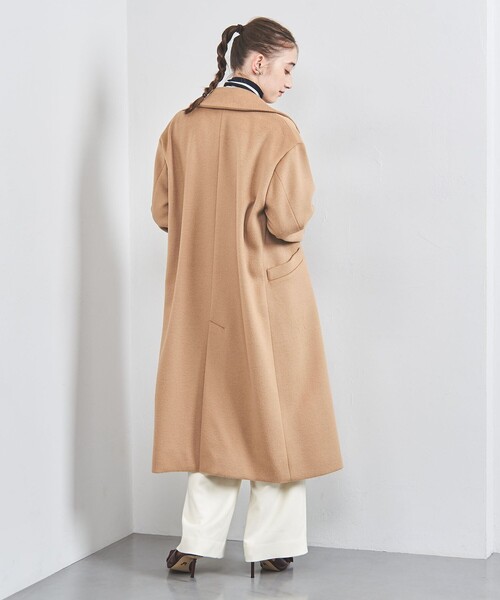 ユナイテッドアローズ ベージュ チェスターコート ダブルフェイス　スーツ 高級 ユナイテッドアローズ ベージュ チェスターコート ダブル