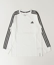 adidas | アディダス adidas エッセンシャルズ プラス レギュラーフィット スリーストライプス 長袖Tシャツ (Tシャツ/カットソー)