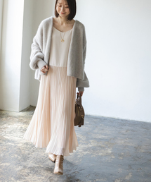 Noble | シアーシフォンプリーツキャミワンピース(ワンピース)