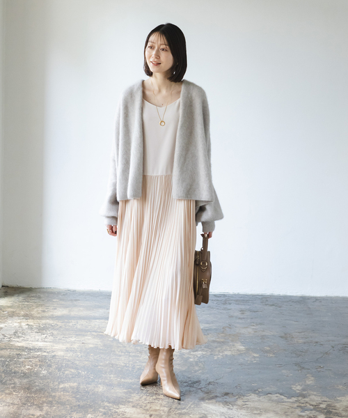 Noble（ノーブル）の「シアーシフォンプリーツキャミワンピース