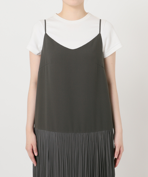 セール】シアーシフォンプリーツキャミワンピース（ワンピース