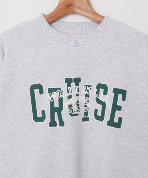 andme（アンドミー）の「CRUISEロゴプリント裏毛スウェットトップス（スウェット・レディース・グレー系その他/グレー系/ネイビー/チャコールグレー・M/L）」の22枚目の写真