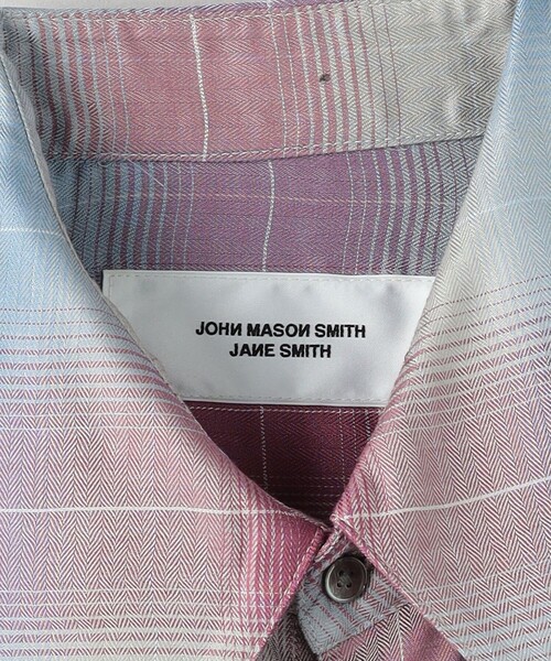 JANE SMITH / JOHN SMITH(ジェーンスミスジョンスミス)の「<JANE SMITH>チェック ノットカラーシャツ(シャツ/ブラウス・レディース・ライラック・38)」の7枚目の写真