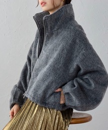 シャギーダブルZIPショートブルゾン