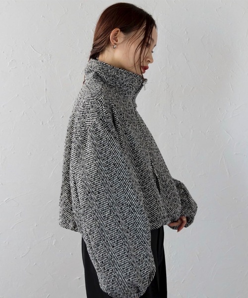 セール】シャギーダブルZIPショートブルゾン（ブルゾン）｜ap retro