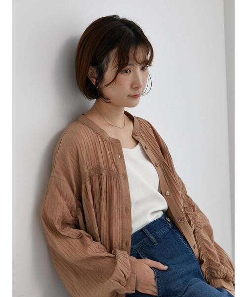 rosy monster キャンディクラウンチュニック　ブルー　S FREDY & GLOSTER｜3D刺繍チュニックブラウス | Rakuten Fashion