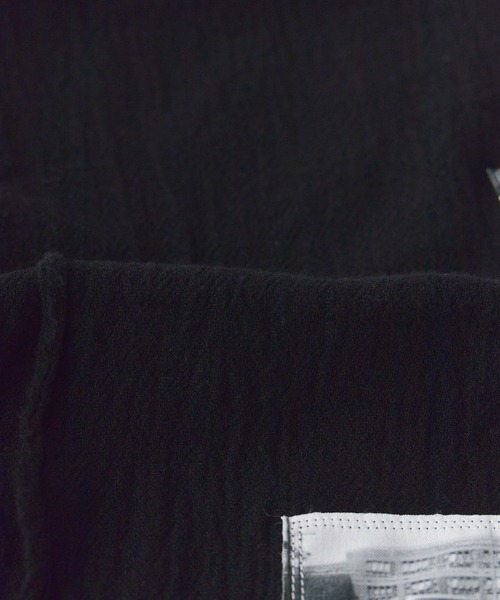 TAKAHIROMIYASHITATheSoloIst.（タカヒロミヤシタザソロイスト）の「TAKAHIROMIYASHITATheSoloIst./タカヒロミヤシタザソロイスト short scarf. スカーフ（ストール/ショール・メンズ・ブラック・ONE）」の10枚目の写真