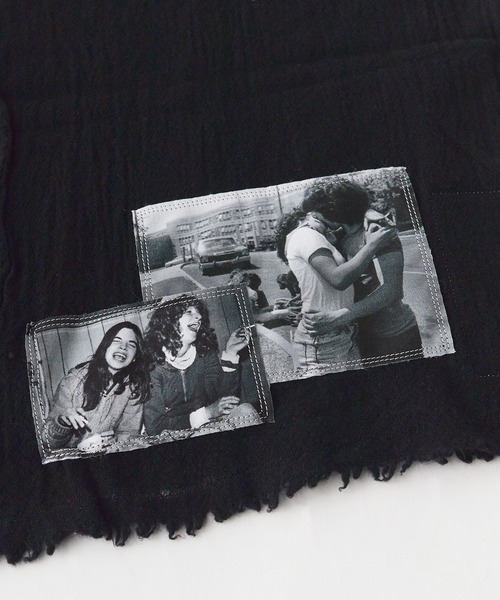 TAKAHIROMIYASHITATheSoloIst.（タカヒロミヤシタザソロイスト）の「TAKAHIROMIYASHITATheSoloIst./タカヒロミヤシタザソロイスト short scarf. スカーフ（ストール/ショール・メンズ・ブラック・ONE）」の9枚目の写真