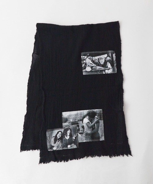 TAKAHIROMIYASHITATheSoloIst.（タカヒロミヤシタザソロイスト）の「TAKAHIROMIYASHITATheSoloIst./タカヒロミヤシタザソロイスト short scarf. スカーフ（ストール/ショール・メンズ・ブラック・ONE）」の7枚目の写真