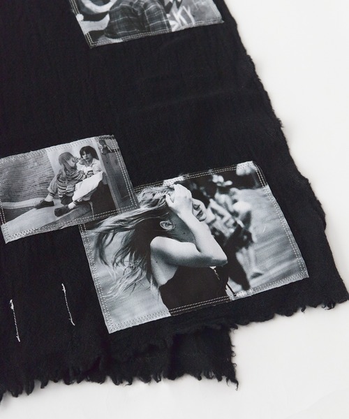 TAKAHIROMIYASHITATheSoloIst.（タカヒロミヤシタザソロイスト）の「TAKAHIROMIYASHITATheSoloIst./タカヒロミヤシタザソロイスト short scarf. スカーフ（ストール/ショール・メンズ・ブラック・ONE）」の5枚目の写真