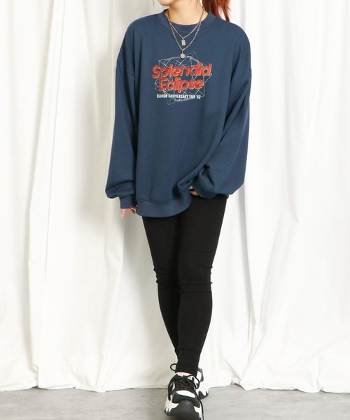 セール】《フェスロゴ×ビッグシルエット》レディース 裏毛 スウェット