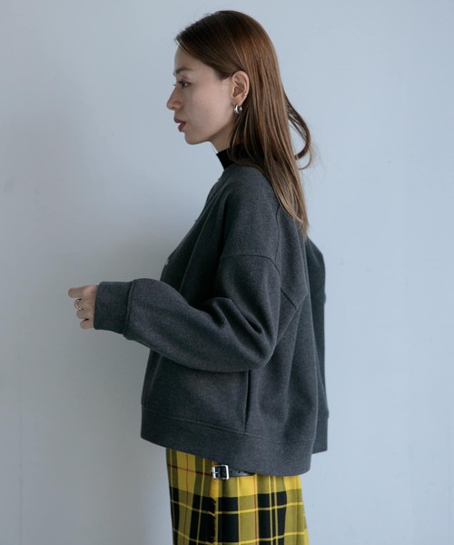 URBAN RESEARCH Sonny Label（アーバンリサーチサニーレーベル）の「ストレッチメルトンカーディガン（カーディガン/ボレロ・レディース・ホワイト系その他/チャコールグレー/ブラウン/イエロー系その他・FREE）」の15枚目の写真