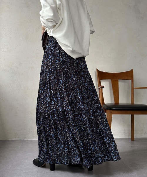 DouDou（ドゥドゥ）の「プリントフレアスカート（スカート）」 - WEAR