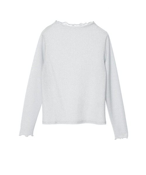 Edit Sheen(エディットシーン)の「プチハイネックラメカットソー(Tシャツ/カットソー・レディース・ライトグレー/ブラック・M)」の10枚目の写真