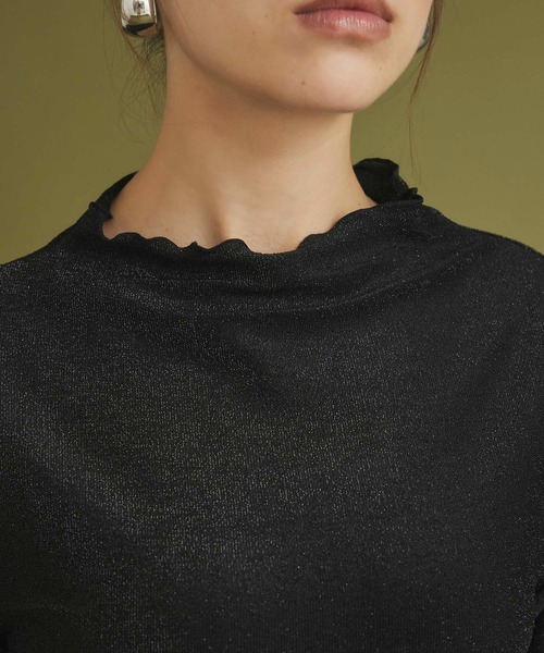 Edit Sheen(エディットシーン)の「プチハイネックラメカットソー(Tシャツ/カットソー・レディース・ライトグレー/ブラック・M)」の19枚目の写真