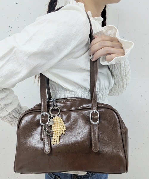 RUBY AND YOU（ルビーアンドユー）の「［select］ショルダーバック（ショルダーバッグ・レディース・アイボリー/ブラック/ピンク/ブラウン・FREE）」の3枚目の写真