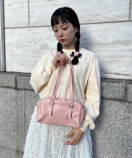 RUBY AND YOU（ルビーアンドユー）の「［select］ショルダーバック（ショルダーバッグ・レディース・アイボリー/ブラック/ピンク/ブラウン・FREE）」の4枚目の写真