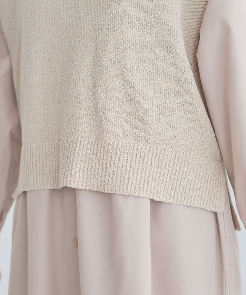 Green Parks(グリーンパークス)の「ショートラメニットベスト(ベスト・レディース・杢グレー/ブラック/ベージュ・FREE)」の20枚目の写真