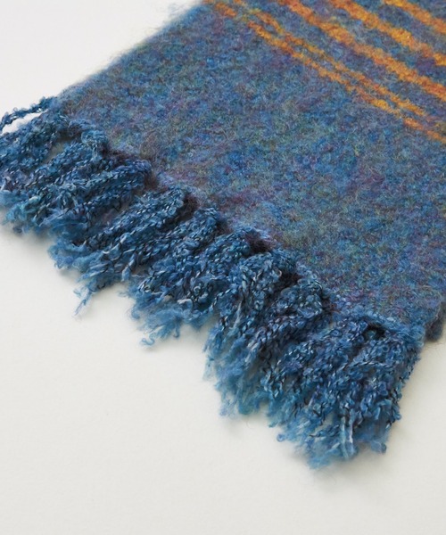 CUBE SUGAR（キューブシュガー）の「ブラッシングニットマフラー（マフラー・レディース・パープル/レッド/チャコールグレー/ブルー・M）」の22枚目の写真