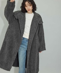 ADAM ET ROPE' | 【WEB限定】スタンドカラーボアコート(その他アウター)