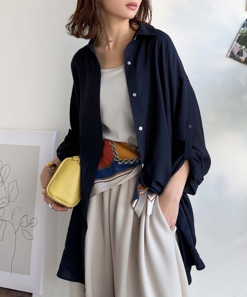 classicalelf（クラシカルエルフ）の「上品カワイイ♪90cm×90cmパネル柄シルクライク大判スカーフ（バンダナ/スカーフ・レディース・ブラウン/グリーン/アイボリー/ベージュ/オレンジ/ブルー・ONE SIZE）」の17枚目の写真