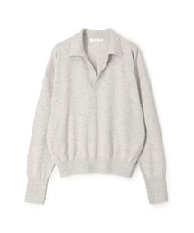 MACPHEE | コットンウール ポロプルオーバー(ニット/セーター)