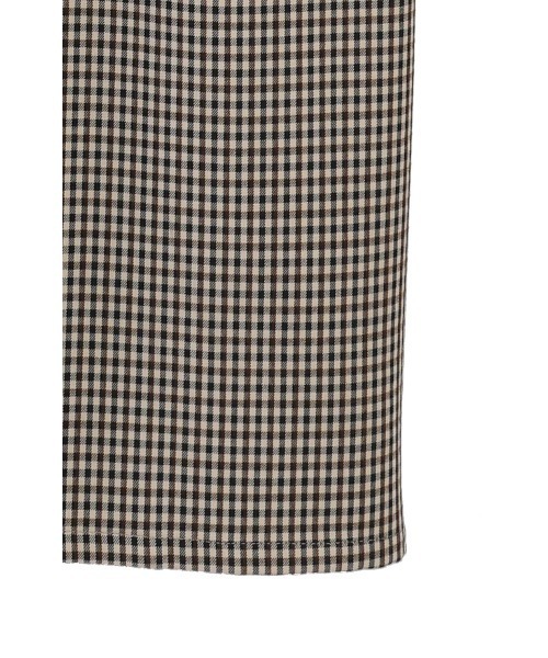 CLANE(クラネ)の「CLANE/クラネ/POWER SHOULDER CHECK SHIRT ONEPIECE/17112-5352(ワンピース・レディース・ベージュ/グレー・1)」の13枚目の写真