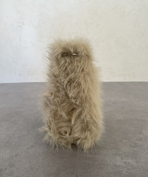 Thevon(ゼボン)の「ファー2WAYチェーンバッグ(ショルダーバッグ・レディース・モカ/ライトベージュ/グレイッシュベージュ・FREE)」の21枚目の写真