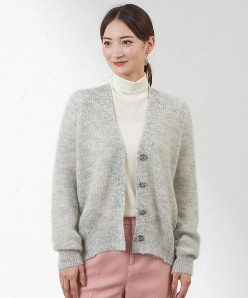 【セール】モヘヤニットカーディガン（カーディガン/ボレロ）｜AMACA（アマカ）