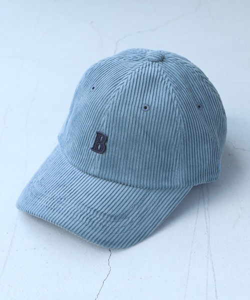 14+（イチヨンプラス）の「BワッペンコーデュロイCAP（キャップ・レディース・ブラック/ブルー/ベージュ/パープル/ブラウン/グリーン/ピンク/アイボリー・MEDIUM）」の7枚目の写真