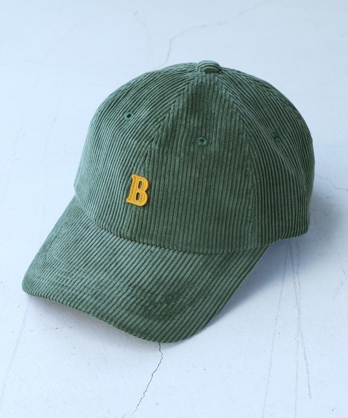 14+（イチヨンプラス）の「BワッペンコーデュロイCAP（キャップ・レディース・ブラック/ブルー/ベージュ/パープル/ブラウン/グリーン/ピンク/アイボリー・MEDIUM）」の6枚目の写真