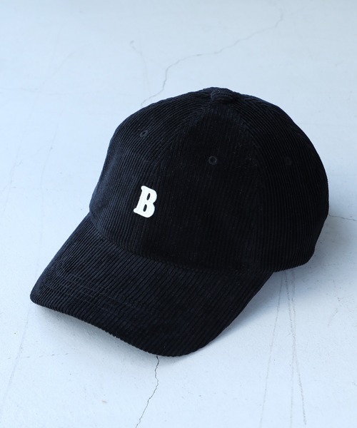 14+（イチヨンプラス）の「BワッペンコーデュロイCAP（キャップ・レディース・ブラック/ブルー/ベージュ/パープル/ブラウン/グリーン/ピンク/アイボリー・MEDIUM）」の3枚目の写真