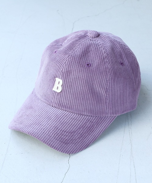 14+（イチヨンプラス）の「BワッペンコーデュロイCAP（キャップ・レディース・ブラック/ブルー/ベージュ/パープル/ブラウン/グリーン/ピンク/アイボリー・MEDIUM）」の13枚目の写真