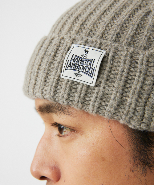 JOURNAL STANDARD relume（ジャーナルスタンダード　レリューム）の「HAMILTON WOOL ニットキャップ（ニットキャップ/ビーニー・メンズ・ブラック/グレー/ネイビー・FREE）」の3枚目の写真