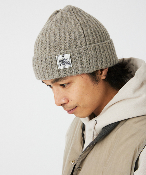 JOURNAL STANDARD relume（ジャーナルスタンダード　レリューム）の「HAMILTON WOOL ニットキャップ（ニットキャップ/ビーニー・メンズ・ブラック/グレー/ネイビー・FREE）」の4枚目の写真