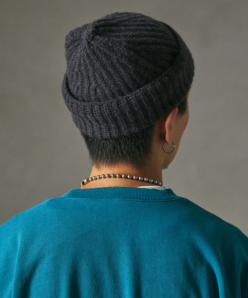 JOURNAL STANDARD relume（ジャーナルスタンダード　レリューム）の「HAMILTON WOOL ニットキャップ（ニットキャップ/ビーニー・メンズ・ブラック/グレー/ネイビー・FREE）」の11枚目の写真